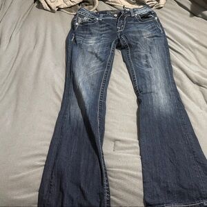 Miss Me Dark Blue Flare Jeans
